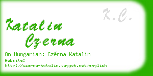 katalin czerna business card